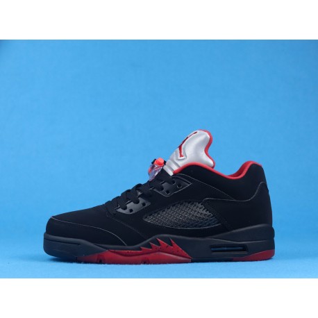 Air Jordan 5 Low "Alternate 90" 819171-001 Black Red