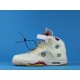 Off White x Air Jordan 5 "Fire Red" CT8480-002 White Red