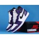 Air Jordan 1 High "Court Purple" 555088-500 White Purple