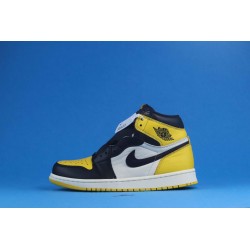 Air Jordan 1 High "Yellow Toe" AR1020-700 Black Yellow