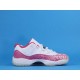 Air Jordan 11 Low “Pink Snakeskin” 378037-106 White Pink 36-43